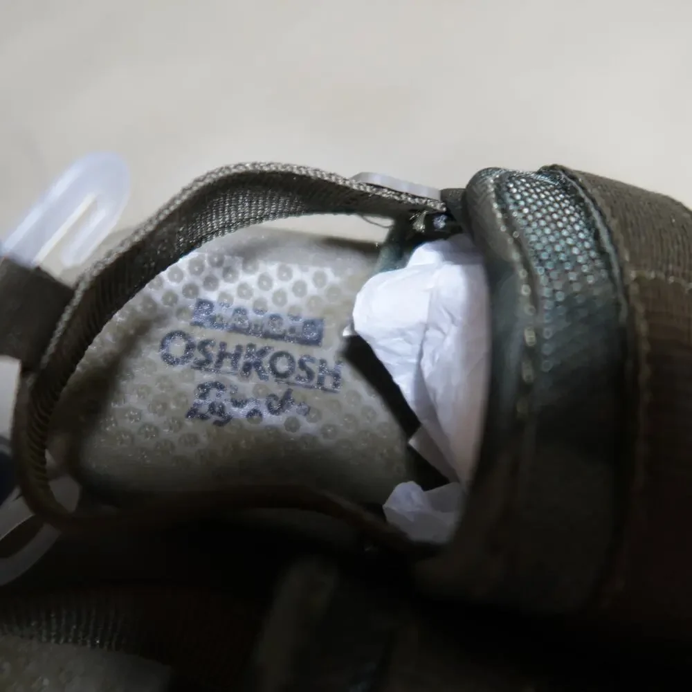 OshKosh B'Gosh Oliver Sandals Olive Army Green Toddler Size 10 NWT Strappy